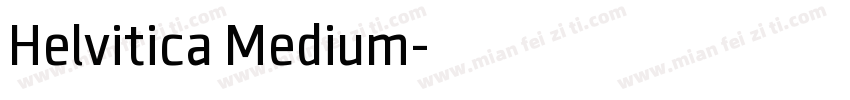 Helvitica Medium字体转换